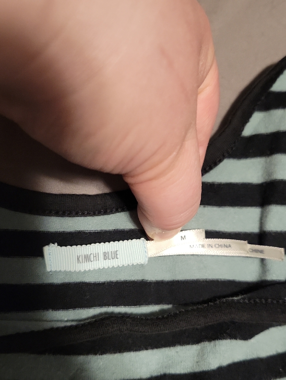 Kimchi Blue green & black striped tank dress - Picture 5 of 7
